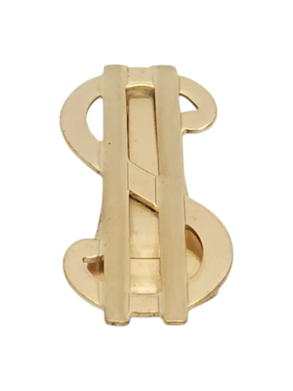 Anson Gold Tone Money Clip US Dollar Sign Vintage MCM Jewelry Accessory